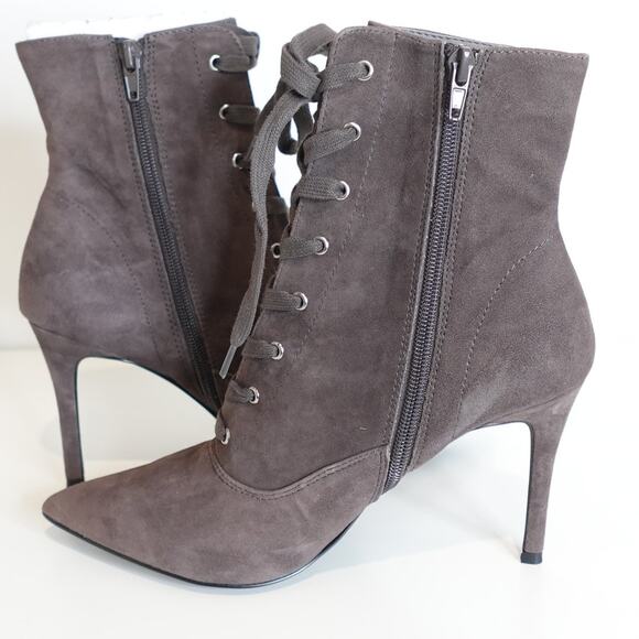 Steve Madden Jinx Mocha Suede/ Stiletto Heel /ANKLE Booties - Picture 2 of 10